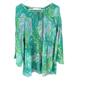 Sunny Leigh Blouse Size 1X Babydoll Spring